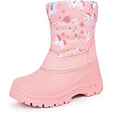 CIOR Kids Snow Boots Girls Boys Outdoor Boots Waterproof for Toddler Warm Boots with Fur Lined (Toddler/Little Kids)