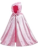 Princess Cape for Girls, Long Hooded Velvet Cloak