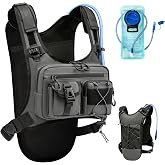 Criuage USA Patent Running Hydration Vest Backpack, Lightweight Chest Pack with 2.0L Water Bladder Bag Daypack for Hiking Running Cycling Race Marathon for Women Men