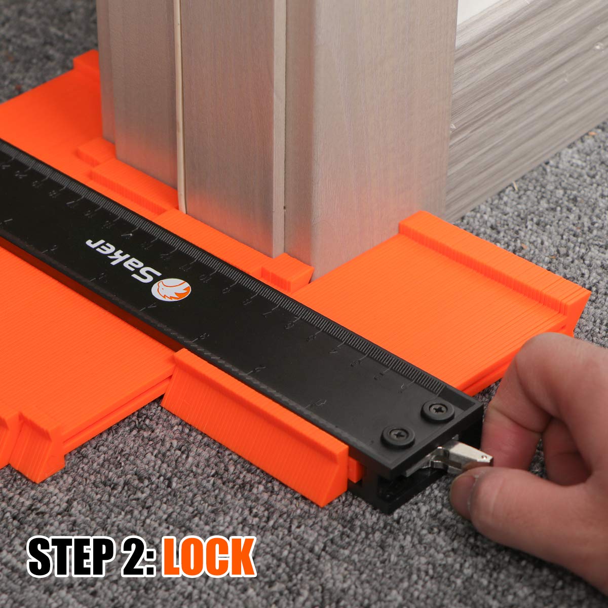 Saker Contour Gauge (10 Inch) Profile Tool with Adjustable Lock,Christmas Gifts for Men Women Dad Boyfriend Husband-Precisely Copy Irregular Shape Duplicator-Cool Gadgets for Woodworking Tool Tracing