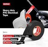 ERKO Multicolor Electrical Insulation Tape 10 Pack 0.6in x 33ft 15mm x 10m view 2