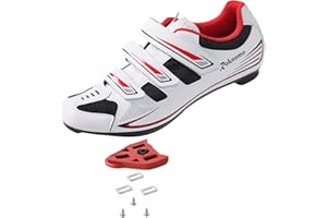 ROKNEMO Unisex Cycling Shoes with Look Delta Cleats - Peloton Compatible Spin Shoes with SPD Clips - Indoor Shimano Road Bike for Men Women