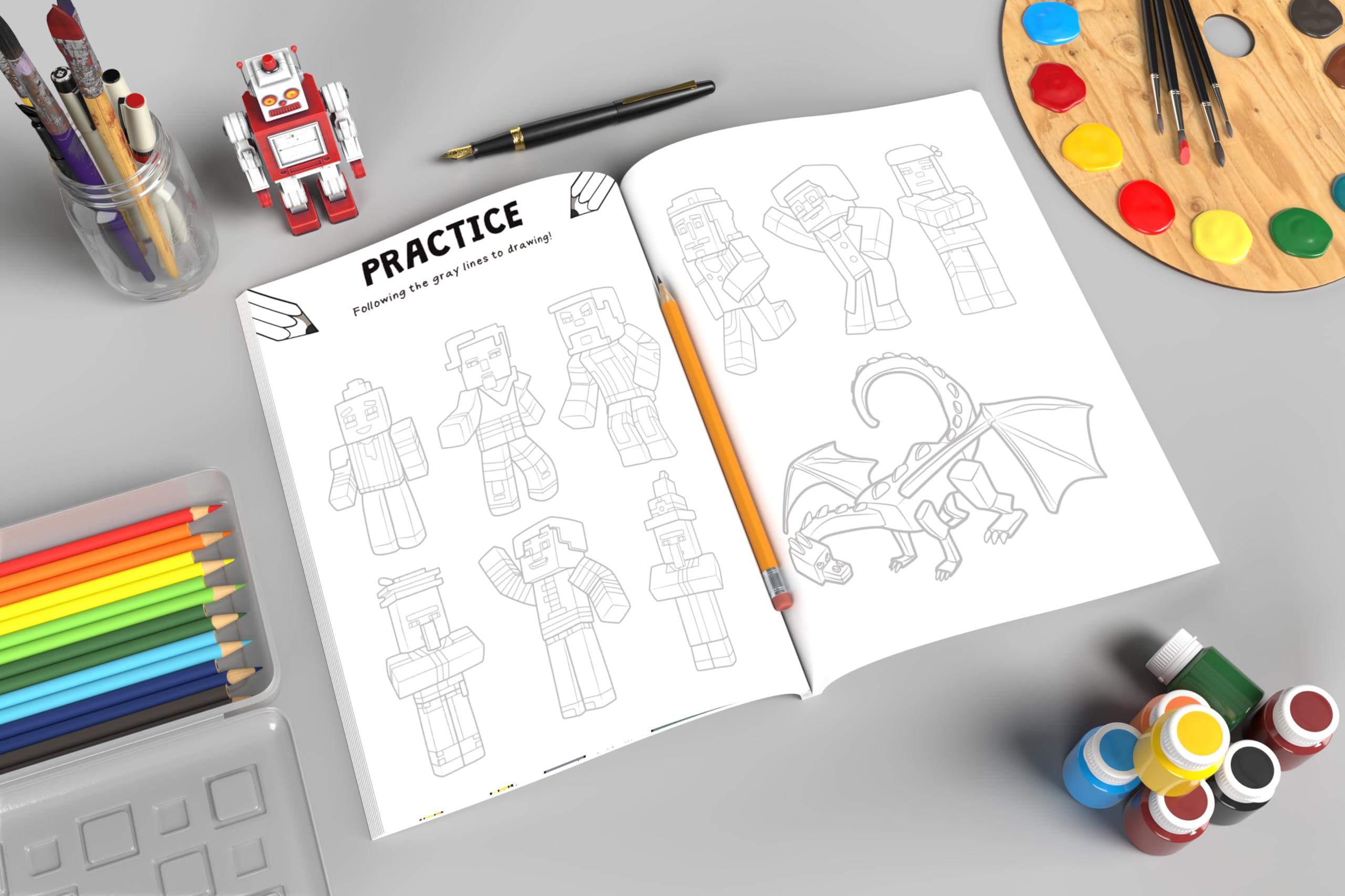 How to Draw Book For Minecrafters 2: Step-by-Step Drawing Your Favorite Story Mode Characters (Unofficial Minecraft Activity Book for Kids) How to Draw Book For Minecrafters 2: Step-by-Step Drawing Your Favorite Story Mode Characters (Unofficial Minecraft Activity Book for Kids) Paperback