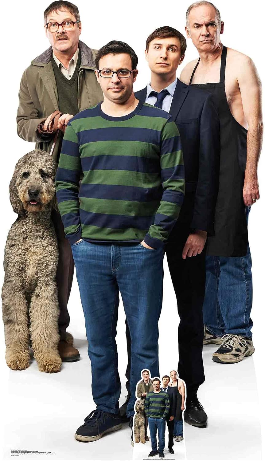 STAR CUTOUTS SC1634 Friday Night Dinner Family Jonny, Adam, Jim & Dad Lifesize Cardboard Cutout