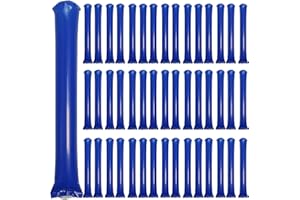 ROSEBB 48pcs Round Head Boom Sticks Thunder Sticks Cheering Sticks Team Spirit Plastic Cheerleading Spirit Stick Clapper Infl