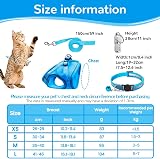 Grantop Cat Harness and Lead Set Adjustable Reflective Mesh Vest for Cats view 2