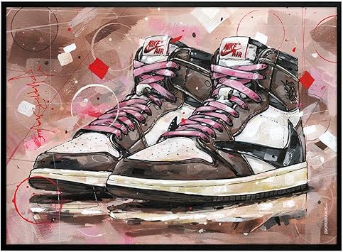 air jordan 1 travis scott lacet rose