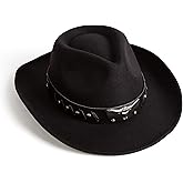 Zokunari Womens Western Cowboy Cowgirl Hats with Belt Buckle