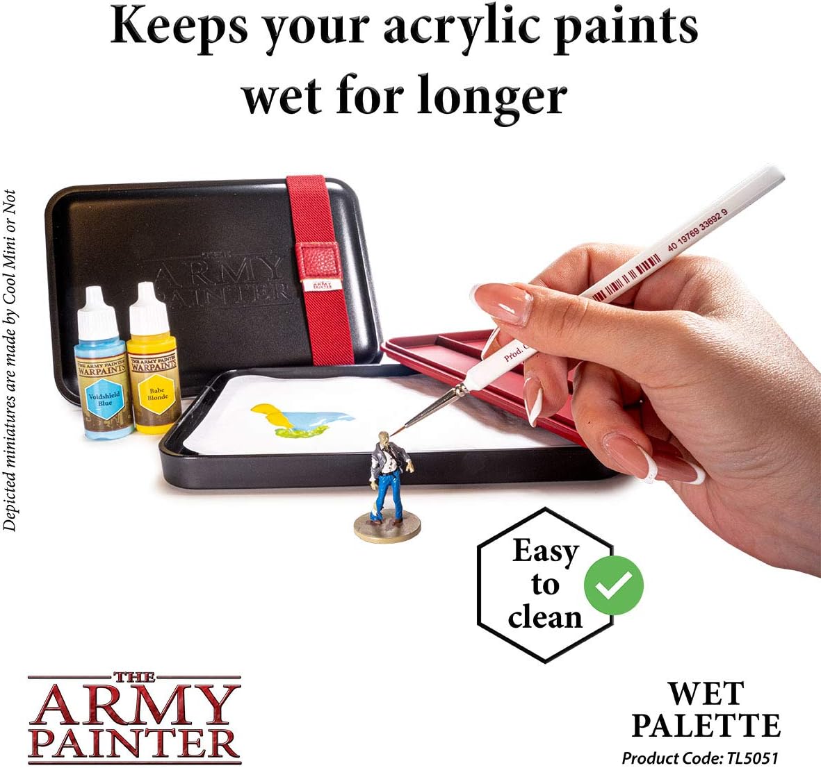 The Army Painter Wet Palette - Premium Brush Storing Palette with 50 Palette Sheets and 2 Sponges for Wargames Miniature Model Painting: Toys & Games