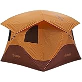 Gazelle T4 Extra Large 2 Door 4 Person Instant Portable Pop Up Outdoor Camping Hub Tent with Removable Floor and Rain Fly, Ea