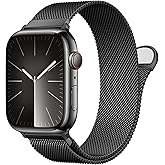 Stainless Steel Milanese Loop Compatible with Apple Watch Band 46mm 42mm 44mm 45mm 49mm men and women, Mesh Loop Magnetic Clasp Replacement for iWatch Bands Ultra Series11 10 9 8 7 SE 6 5 4 3 2 1