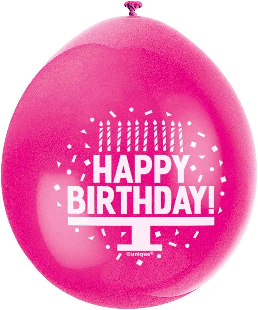 Happy Birthday Multicolor Latex Balloons (22cm) Pack of 10 - Perfect for All Ages Celebration, Green - Image 4
