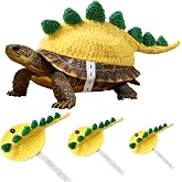Knitted Turtle Sweater - Dinosaur Shell Costume with Adjustable Strap, Breathable and Warm Winter Pet Outfit, Handmade Tortoise Apparel for Cosplay, Party, and Photo Shoots (Yellow, Medium)
