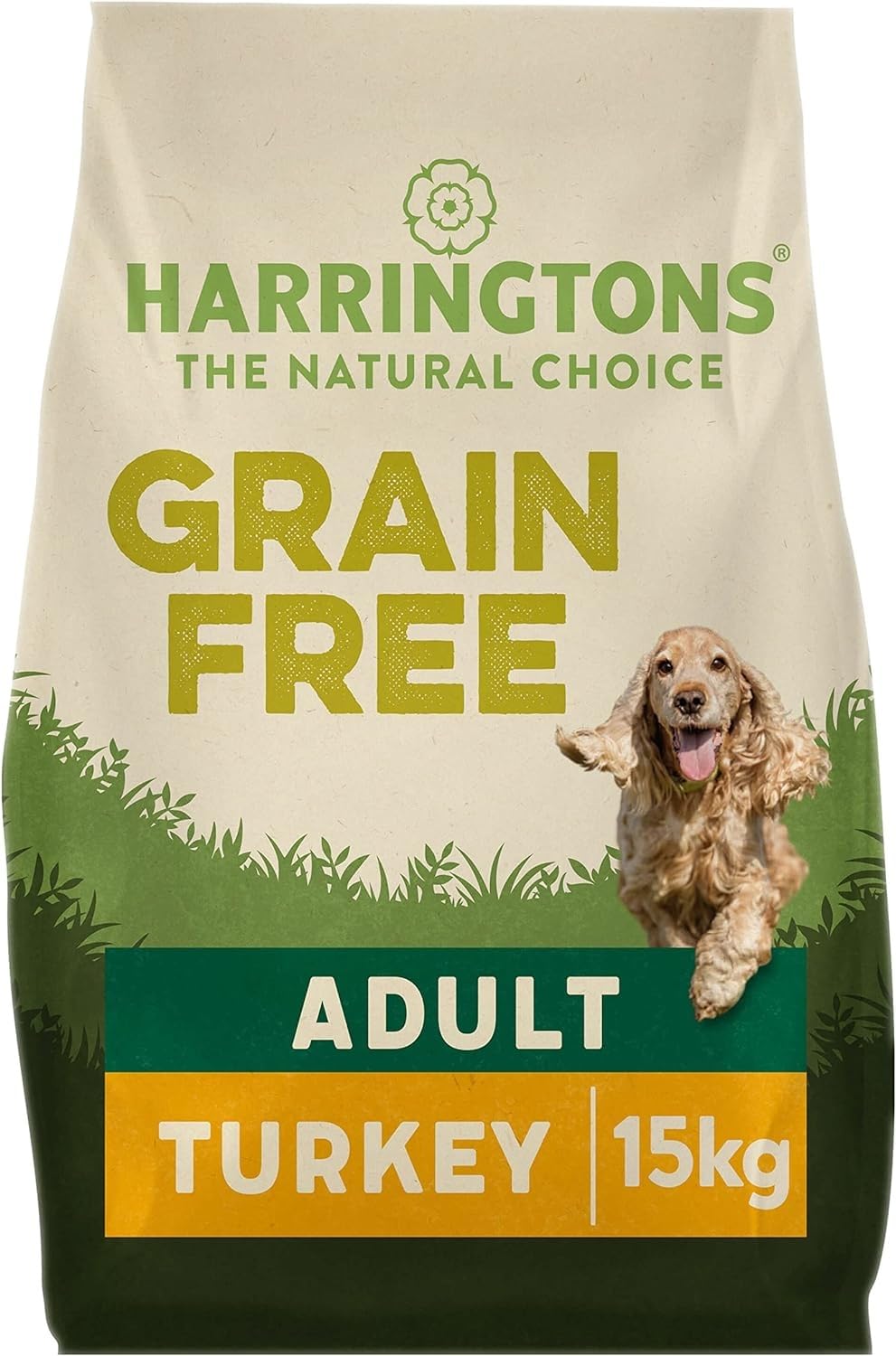 Harringtons Complete Grain Free Hypoallergenic Turkey & Sweet Potato Dry Adult Dog Food 15kg - Made with All Natural Ingredients