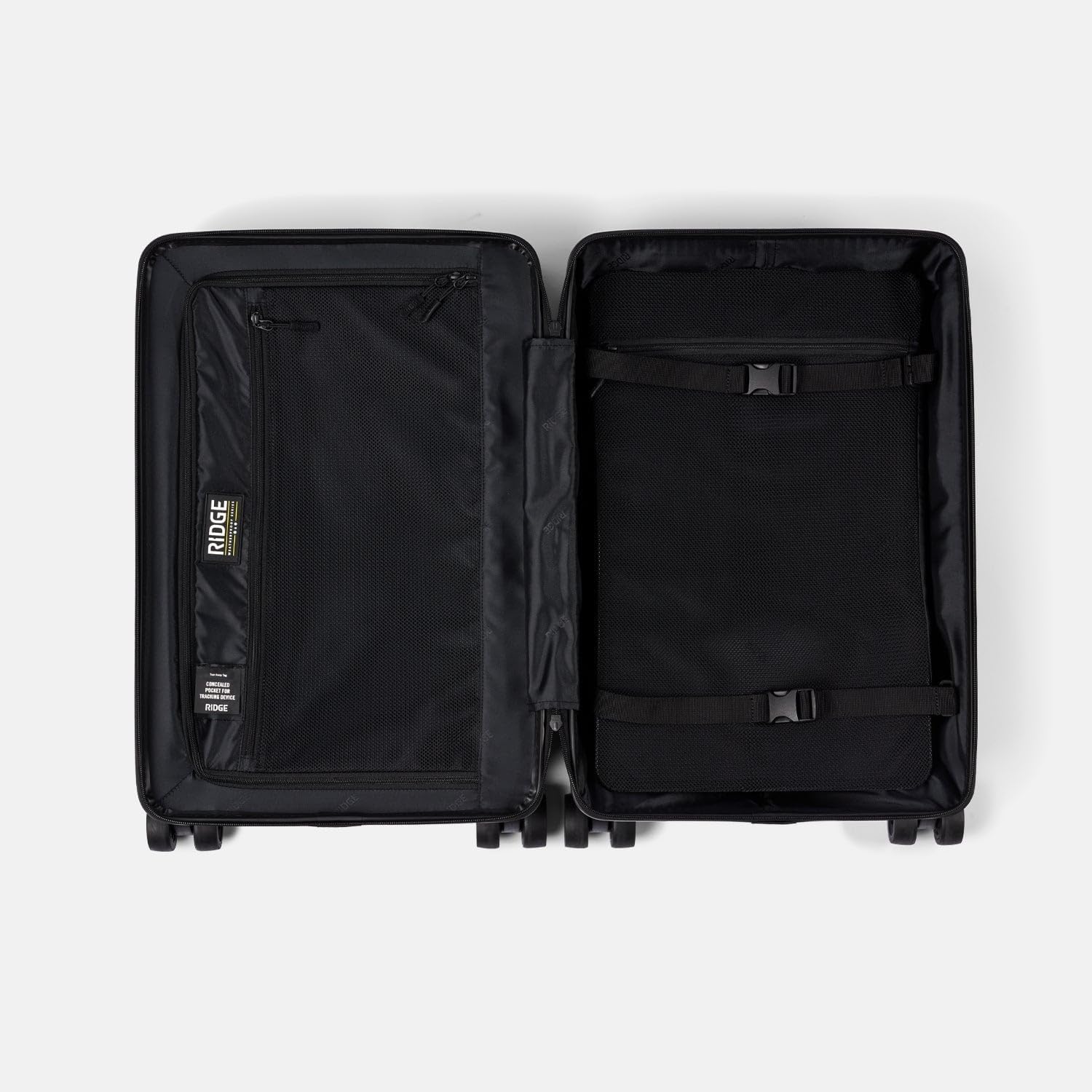 The Ridge Premium Hard Shell Carry On Luggage - TSA Approved Lock - 360° Spinner Wheels for Travel - Basecamp Orange