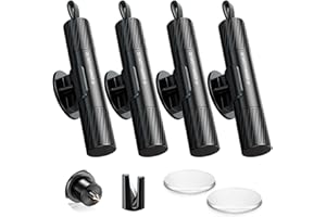 PILISPARK 4 Pack Safe Hammer Glass Breaker Underwater, 2-in-1 Car Safety Hammer Window Breaker and Seatbelt Cutter, Car Accessories, 1s Rapid Escape, Emergency Rescue Tool for Auto Accidents(Black, Portable)