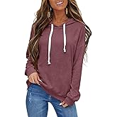 EasyGala Womens Casual Lightweight Hoodies Drawstring Long Sleeve Sweatshirt Loose Pullover Top Trendy Fall Clothes 2026