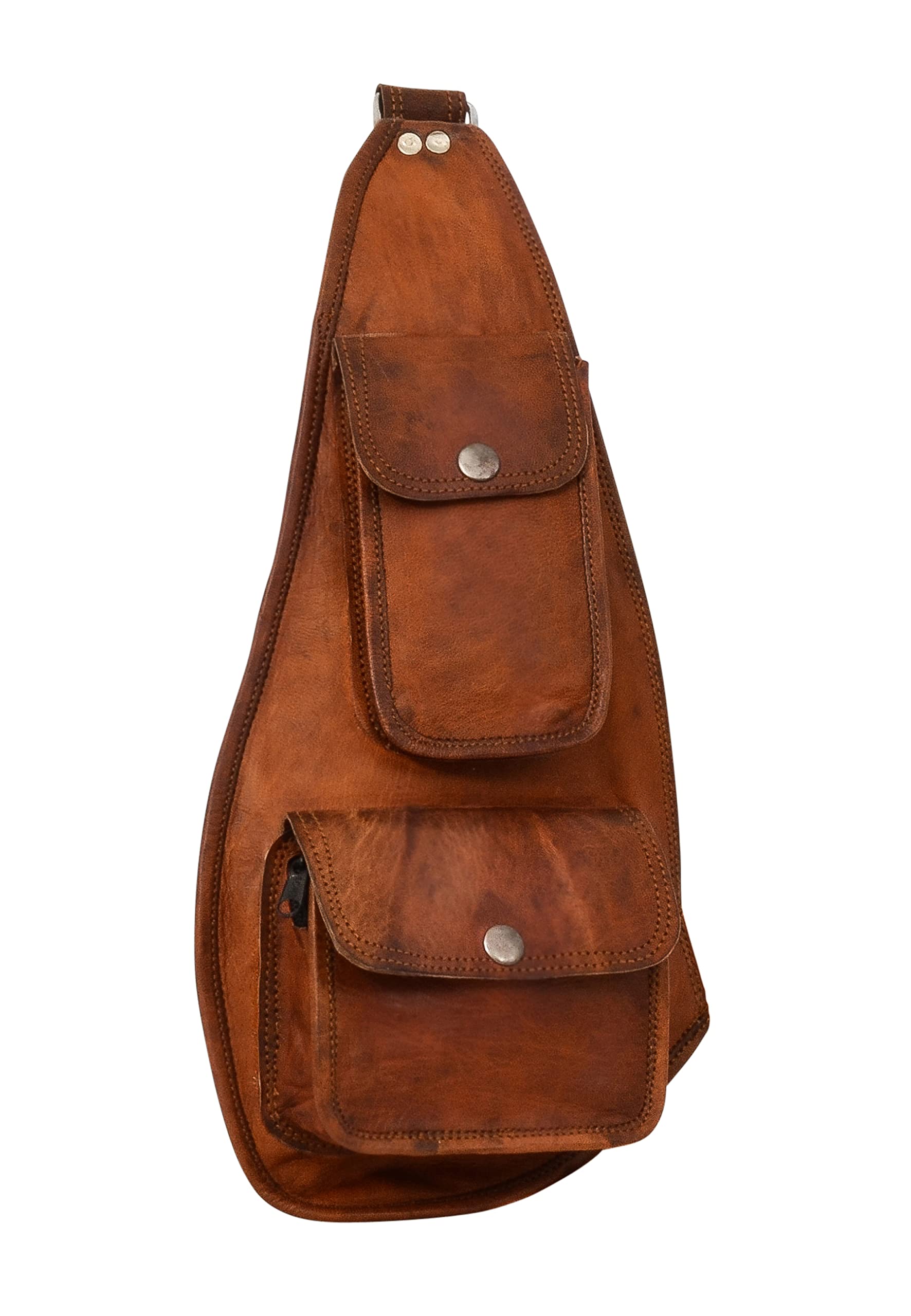 Gusti Leder nature "Joan Genuine Leather Shoulder Backpack Vintage Handmade Style Goatskin Brown G11