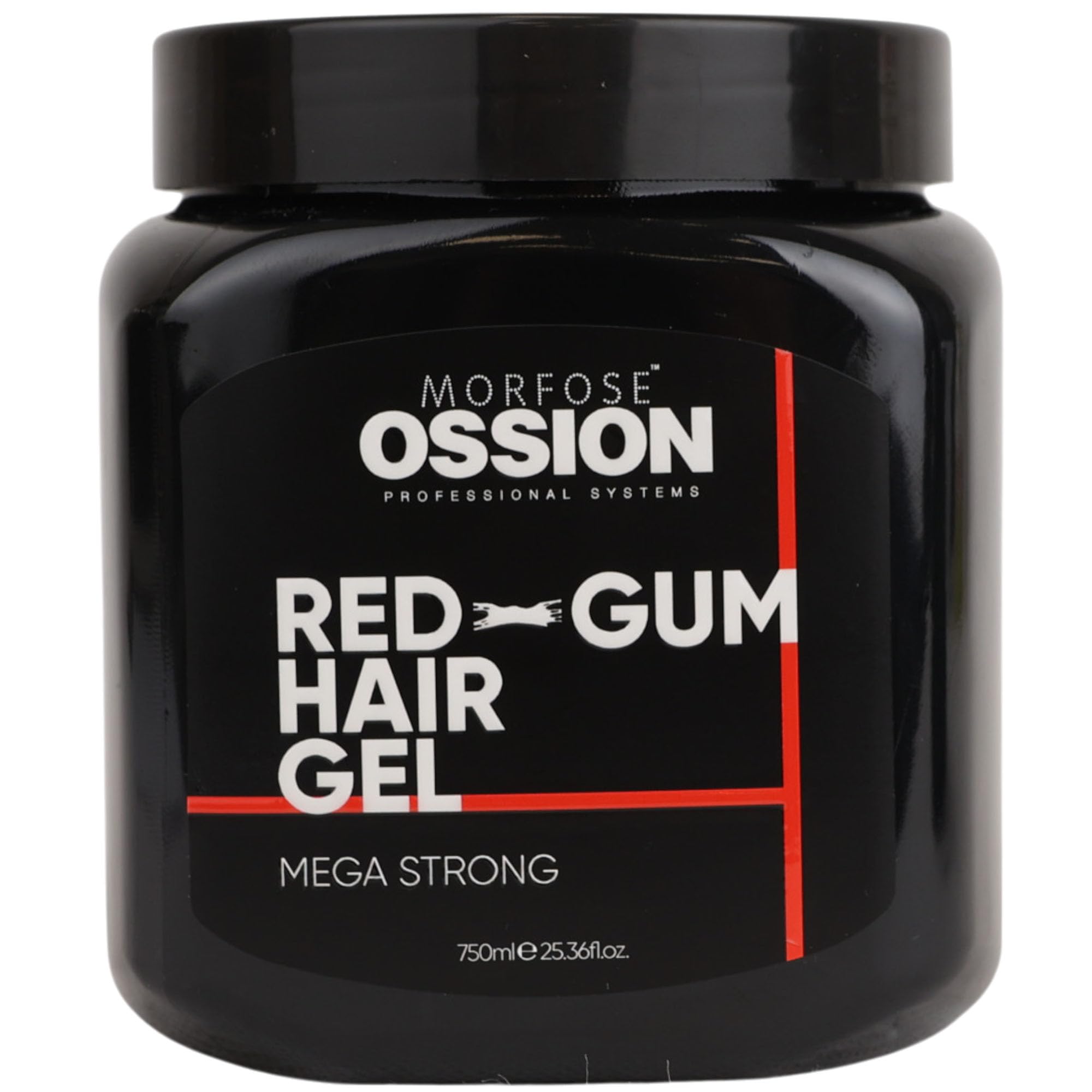 Morfose Ossion Premium Barber Line Red-Gum Mega Strong Hair Gel 750 ml