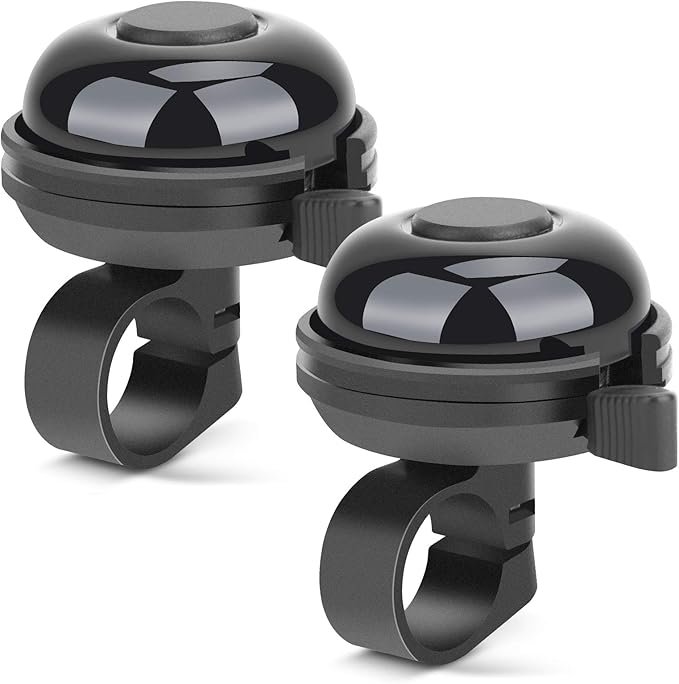 TOMASLINK 2PCS Bike Bell, Aluminum Classical Bicycle Bell, for Adults