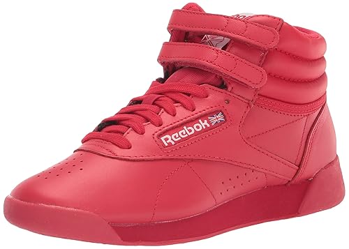 Reebok Women's Freestyle Hi High Top Sneaker, Vector Red/White, 7 Women