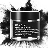MEICOLY Black Special Effects Powder,Ultrafine Loose Dirt Powder for Stage,Black Face Paint Setting Powder,Goth Movie Performances,Professional Pirate Face Makeup for Halloween,Charred Ash,0.88Oz