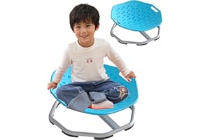 mifasuo Sensory Spinning Chair for Kids with Autism,360° Sensory Integration Training Toy, Swivel ADHD Chair, Kids Sensory Equipment,Special Education aids Spinning with Handle (Blue)