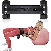 CRAZYROPE Exercise Hip Thrust Belt for Dumbbells Kettlebells, Booty Belt for Hip Thrust, Glute Bridge, Butt Workout, Lunges, 