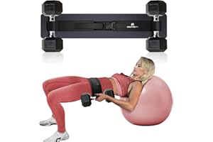 CRAZYROPE Exercise Hip Thrust Belt for Dumbbells Kettlebells, Booty Belt for Hip Thrust, Glute Bridge, Butt Workout, Lunges, 