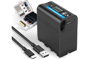 10800mAh Replacement Battery for Sony NP-F970 NP-F980 NP-F960 NP-F950 NP-F930 NP-F550 NP-F570 NP-F750 Batteries, for Sony Han