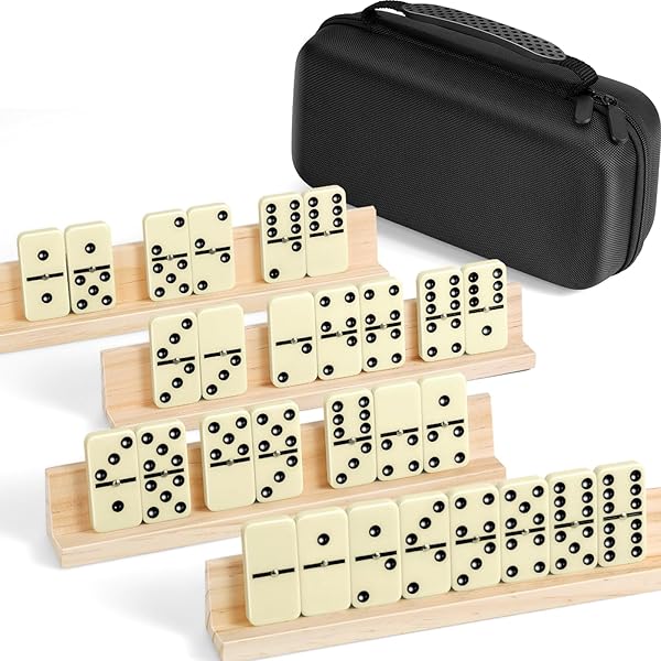 Double Twelve Mexican Train Dominoes Set Color Dot Classic Board