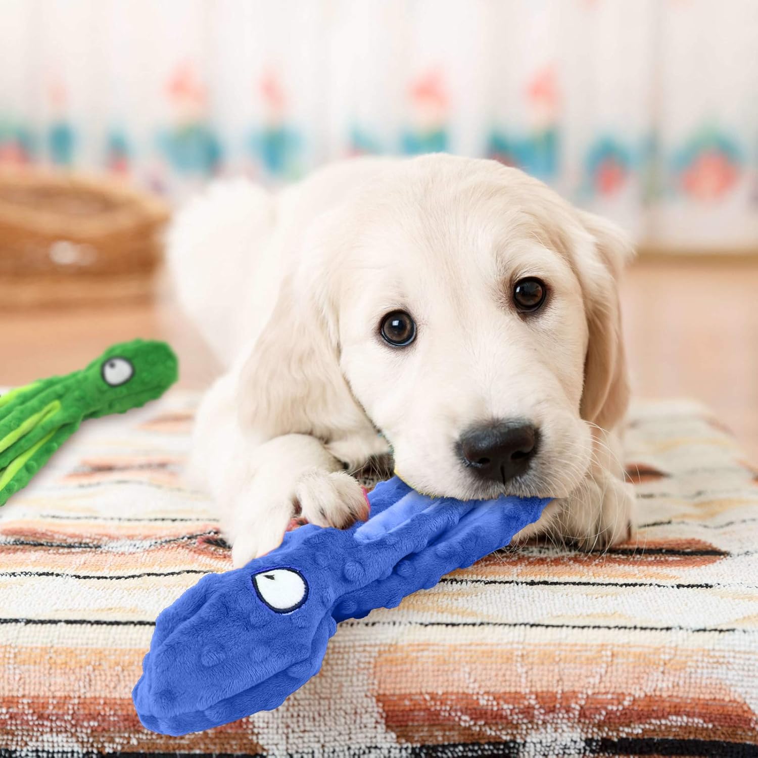 2pcs Plush Dog Toys, Dog Plush Toys Octopus, No Stuffing Squeaky Interactive Dog Toys - Image 5