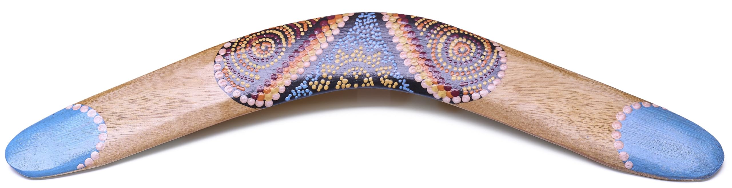 Boomerang Aussie – 40cm Wooden Boomerang with Dot Painting Design