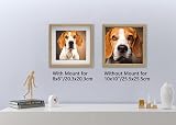 YiPinYin 3 Pack 10x10 Inch Square Wooden Photo Frames with Mount view 3