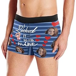 Custom Personalized Photo Printed Face Boxer, I
