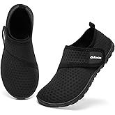 Rechtmien Toddler Kid Water Shoes Girl's Boy's Beach Quick Dry Swim Shoes Lightweight Barefoot Non-Slip Aqua Shoes(Little Kid/Big Kid)