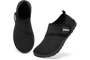 Rechtmien Todder Kid Water Shoes Girl's Boy's Beach Quick Dry Swim Shoes Lightweight Barefoot Non-Slip Aqua Shoes(Toddler/Little Kid/Big Kid)