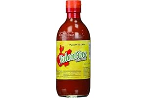 Valentina Hot Sauce Mexican Picante Salsa Vegan Spice Mix Made From Chili Peppers Perfect For Chips Fast Foods Lunch Snacks or More 12.5 Ounce ( 370 ml )