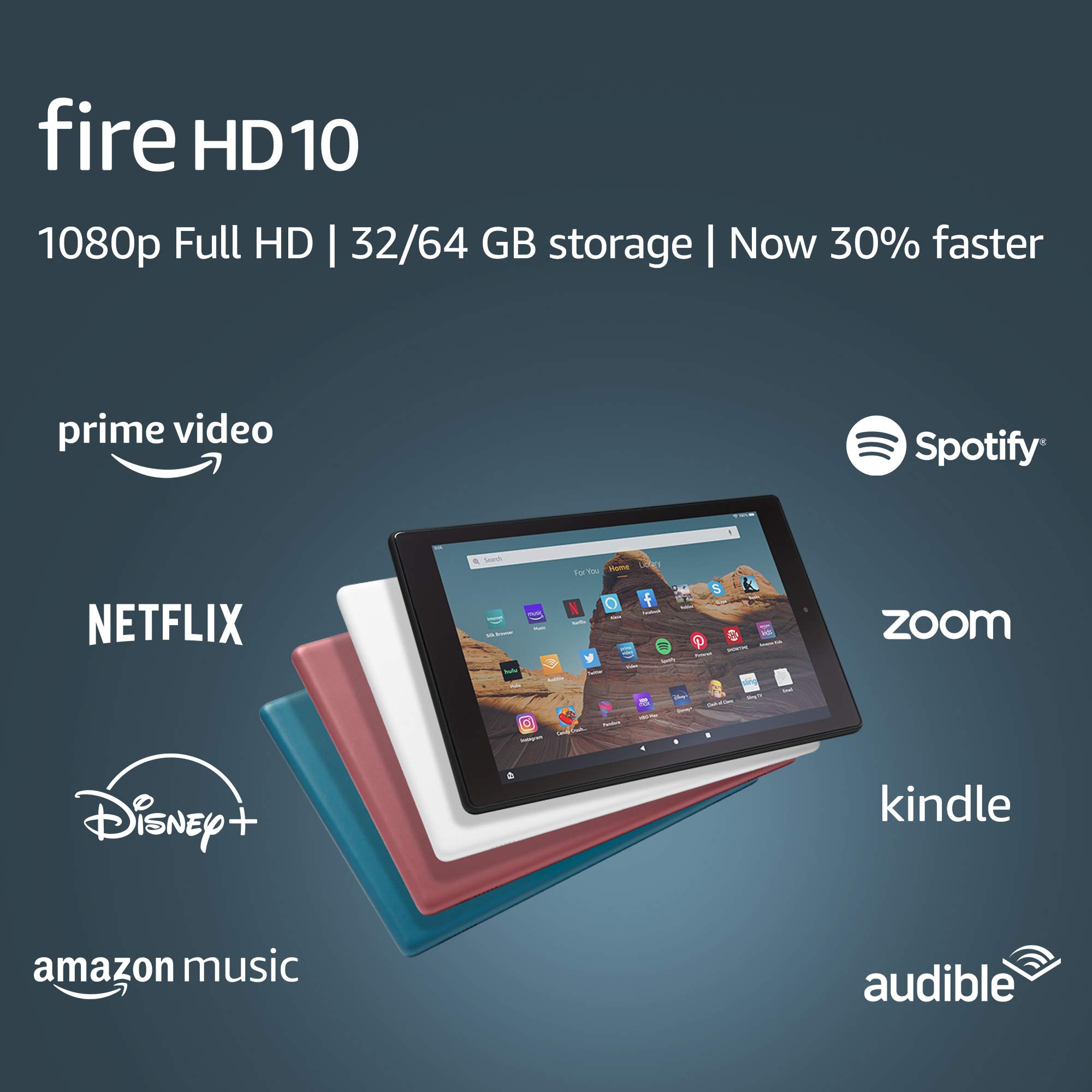 Fire HD 10 Tablet (10.1" 1080p full HD display, 32 GB) Twilight Blue