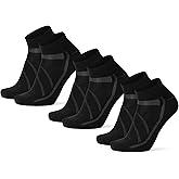 DANISH ENDURANCE Low-Cut Cycling Socks, Fast-Dry, Men &amp; Women, 3-Pack | Low-Cut Cycling Socks, Fast-Dry &amp; Cushioned Fit for Road Cycling, MTB &amp; Summer Rides, Unisex