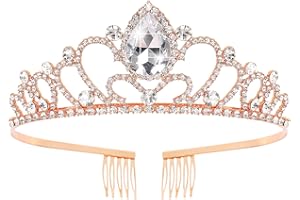 TOBATOBA Tiaras for Women Girls Wedding Crown Bridal Tiara Crystal Princess Tiara Birthday Tiara for Women Pageant Halloween Costume Prom Cosplay Party