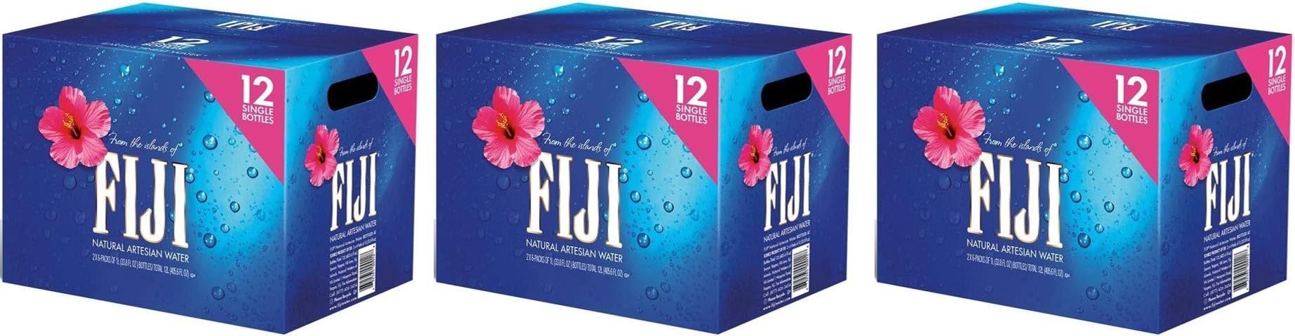 FT7FH Natural Artesian Water, 33.8 Fl Oz (Pack of 12), 3 Pack