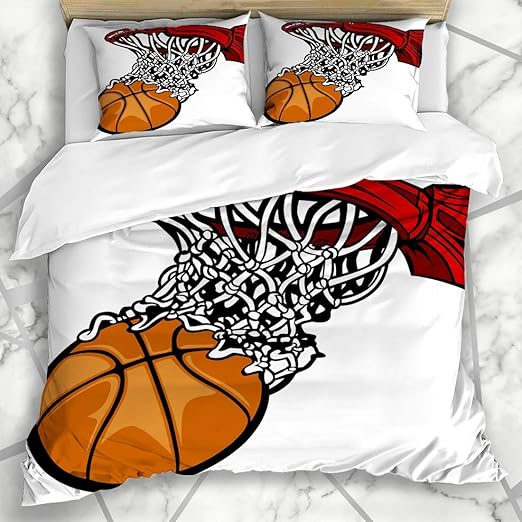 DUROMHUA Ropa de Cama - Funda nórdica Aro de Baloncesto Neto ...