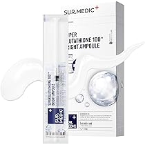 SUR.MEDIC+ SUPER GLUTATHIONE 100TM BRIGHT AMPOULE 0.35 oz / 10g :  Amazon.ca: Beauty & Personal Care