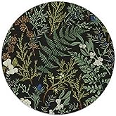 XUNLURY Dark Green Plant Mouse Pad, Vintage Green Fern Leaves Botanical Cottagecore Mouse Pads for Wireless Mouse Computers Laptop Desk Accessories, Plant Desk Accessories,7.9x7.9Inch