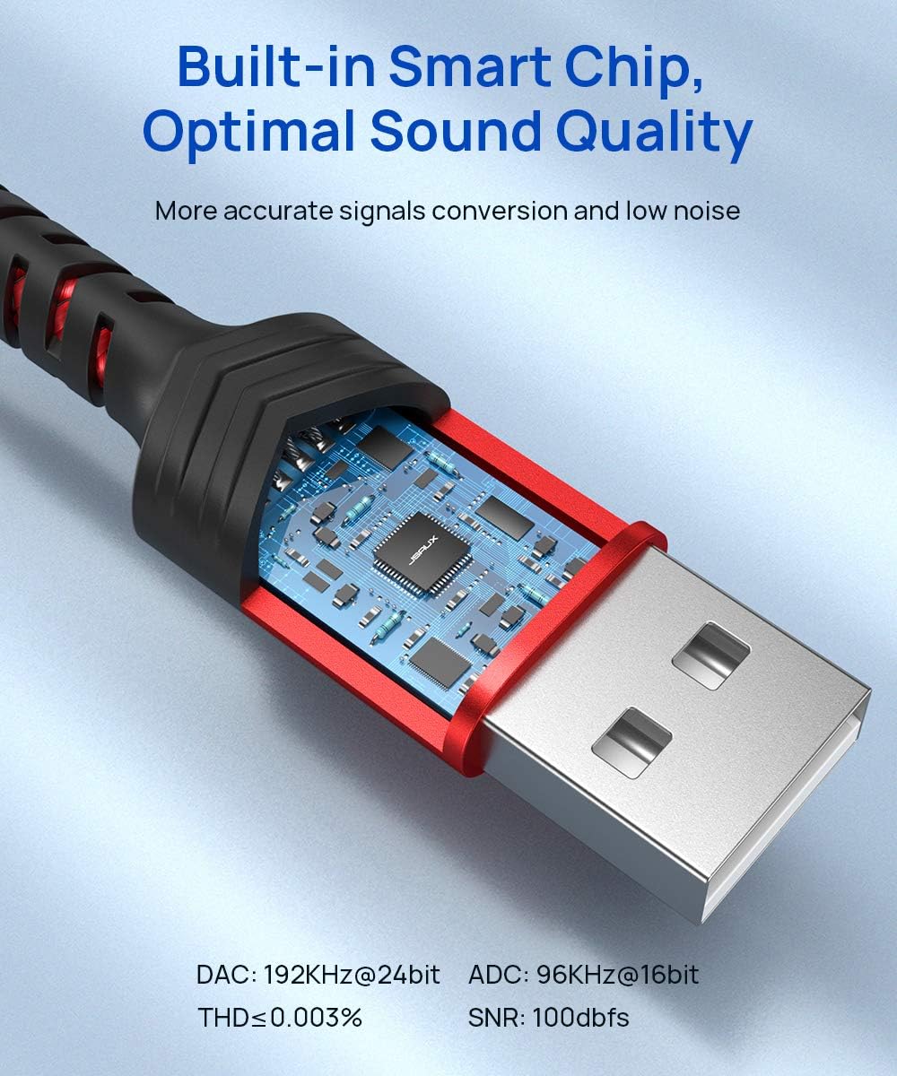 JSAUX USB to 3.5mm Jack Audio Adapter - Image 4