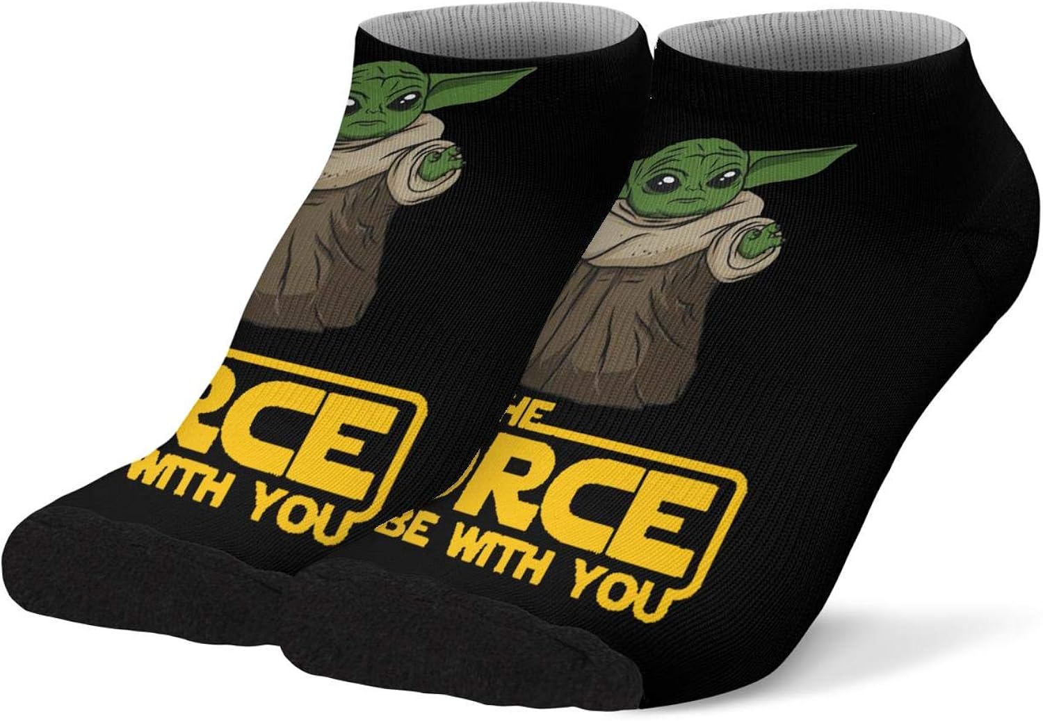 Men's BabyYodadesignlogo Crew Socks GraphicAnkle Socks