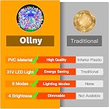 Ollny 50m Outdoor 500 LED Christmas Lights Multicolor with Remote, 8 Modes view 9