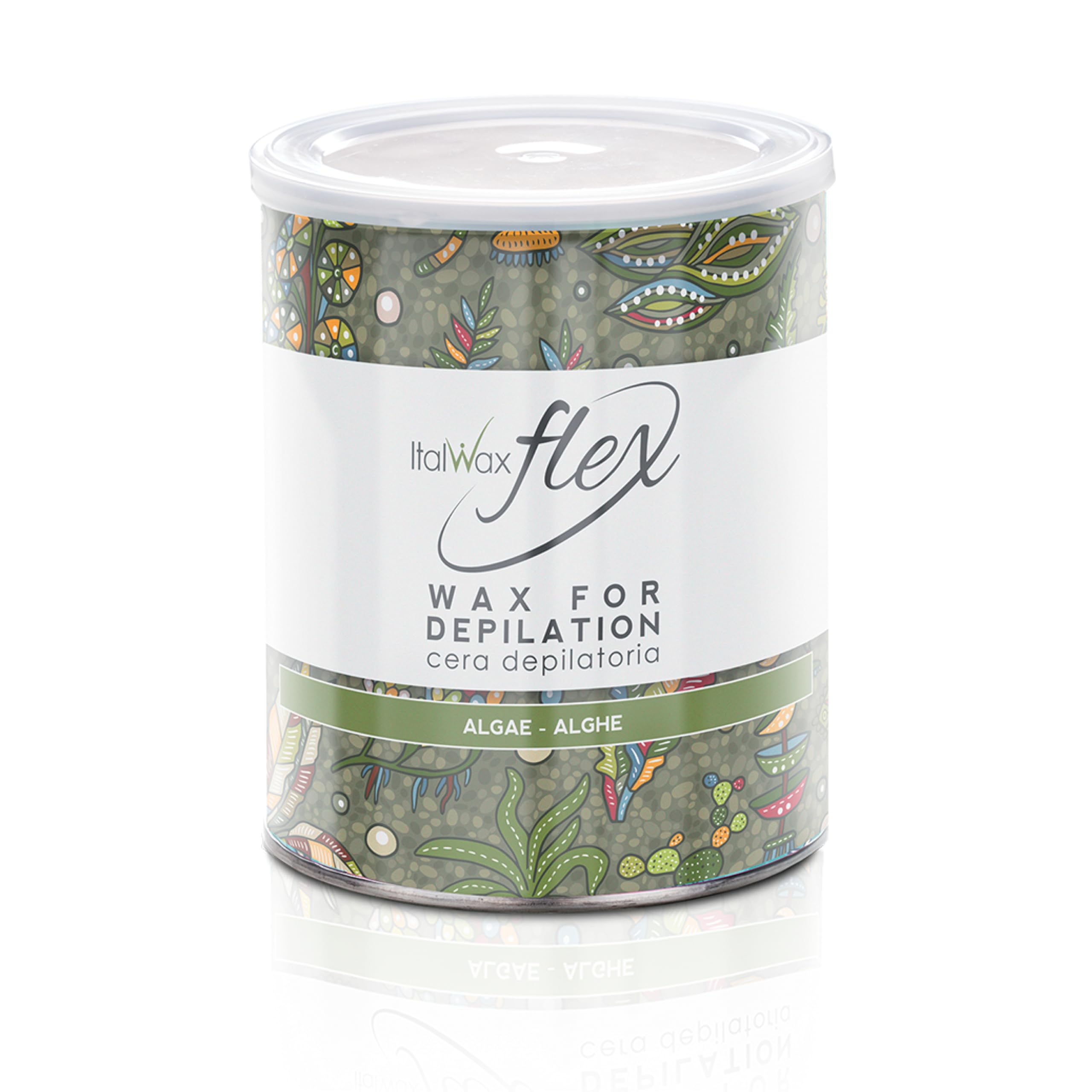 Italwax Flex Algae 800ml - Soft wax for hair removal - Unscented - Liposoluble syntetic formulation - Ideal for waxing all body area​