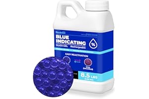 8.5 LB Blue Silica Desiccant Beads - Indicating Silica Gel Beads Drying Silica Beads Reusable Silica Gel Desiccant Dehumidifi